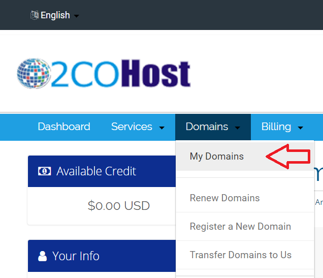 How to Change Nameservers of Domain Registered with 2CO Host?